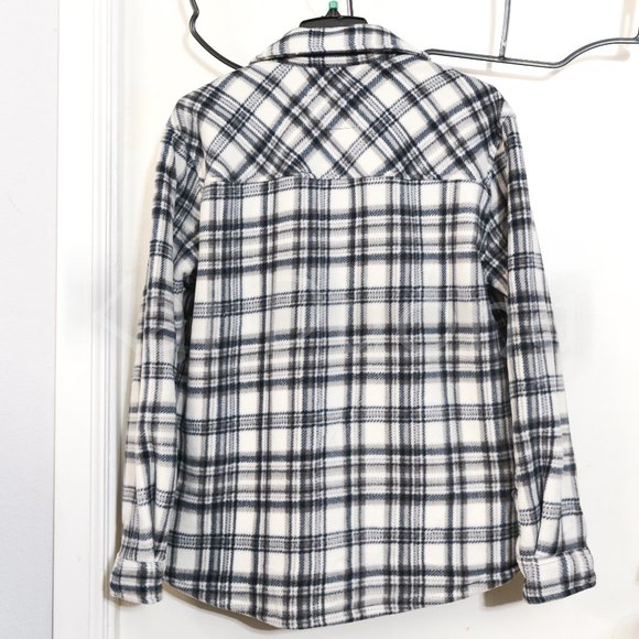 Sage Ladies' Plush Shirt Jacket WHITE - Picture 7 of 8